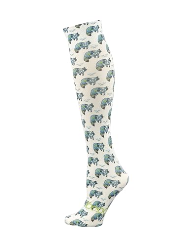 Hocsocx Chill Raccoons Performance Liner Socks Moisture Wicking Protection for Field Hockey Soccer Ski (S M L) (US Alpha Medium Regular Regular)