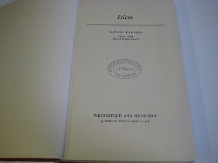 Islam 0030580900 Book Cover