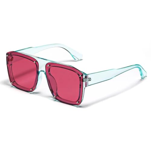 Lunettes de soleil pour hommes et femmes style punk vintage noir et oversize