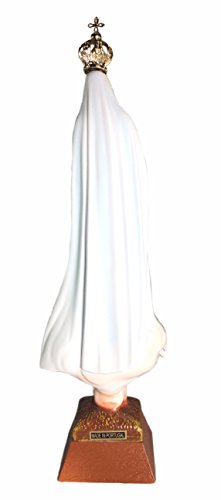 Estatua Religiosa Virgen de Fátima Blanca 12" Moderno miniatura 4