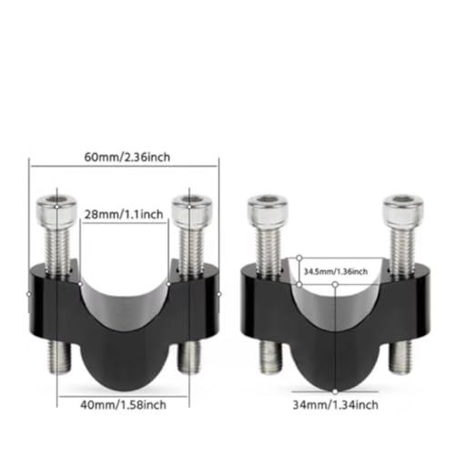 Moto Guidon Riser 22MM Éviter Douleur Dos 450 MT 2024 - 6