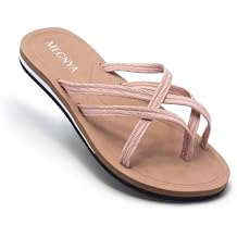 MEGNYA Womens Flip Flops - Comfortable Arch Support Plantar Fasciitis Fashion Walking Sandals - Flat Feet Casual Summer Beach Outdoor Travel Slippers