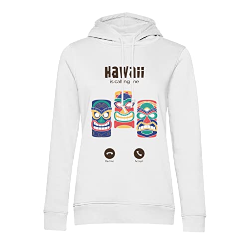 Sweat à capuche Hawaii l'esprit d'évasion et des vacances avec le motif protecteur Tiki