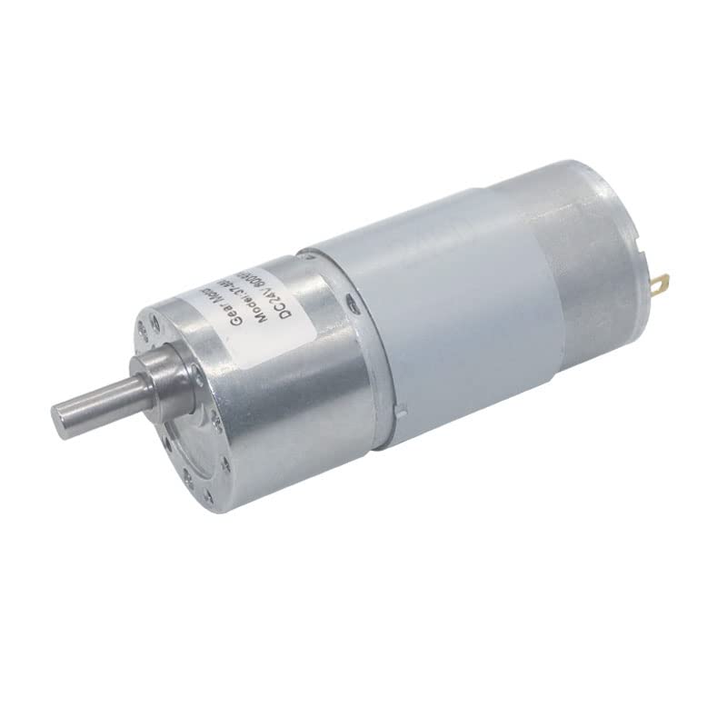 JGB37-555 High Torque Low Speed 12V Electric DC Gear Motor Micro 24V Dc Gearbox Reduction Motor - (Speed(RPM): 19rpm/ Voltage(V): 24V)