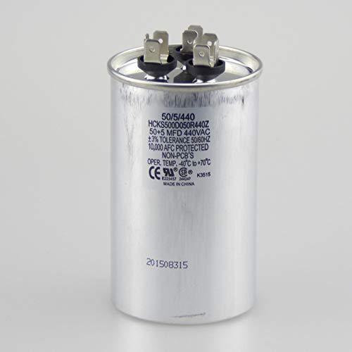 5 MFD Capacitor 370 or 440 VAC 5uf Oval Run Capacitor for Fan Motor Blower Condenser in Air