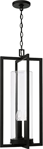 Capital Lighting Kent - 3 Light Outdoor Hanging Lantern in Minimalist Style-27.25 Inches Tall and 12 Inches Wide