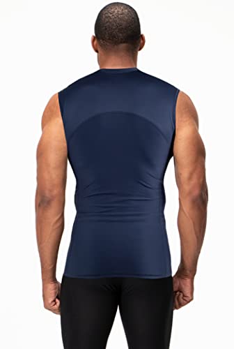 Image of DEVOPS 3 Pack Men's Athletic Compression Shirts Sleeveless