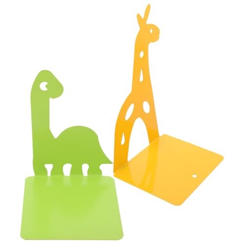 Serre-livre métal robuste girafe dinosaure anti-dérapant pour chambre