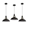 Pendant Lights Farmhouse,Matte Black Pendant Lighting for Kitchen Island,Hanging Lighting Fixture Over Sink for Dinning Room Bedroom Hallway(3 Pack,81 Inch)