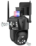 ctronics 2.4GHz/5GHz WiFi Outdoor Surveillance Camera with Dual Lens Dual View PTZ WiFi Outdoor Camera 355°/90° Rotatable People Detection Auto Detection Vision - Image 1