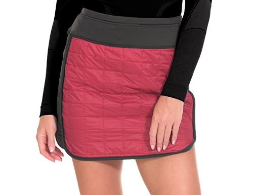 Little Donkey Andy Women's Lightweight Puffer Sport Skorts Warm Quilted Skirt Dark Red L