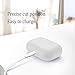 HATALKIN Case Compatible with Case Premium Silicone Case Protective Cover (Front LED Visible) (Won't Affect Wireless Charging)(White)