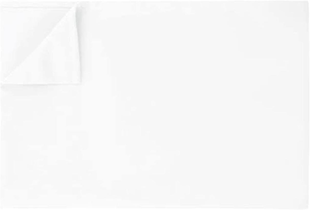 GhoossTwin Size Flat Sheet Only-1500 Series Luxury Brushed Microfiber Bed Top Sheet,Wrinkle, Fade Resistant-1 Pack-White