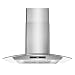 Cosmo COS-668WRCS75 Pro-Style Wall Mount Range Hood 30 inch 760 CFM Tempered Glass Ducted Exhaust Vent, 3 Speed Fan, Stainless Steel