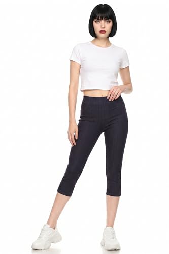Image of Leggings Depot Women's Cotton Blend Stretch Pull-on Jeggings Casual Pants with Pockets (Available in Plus Size)