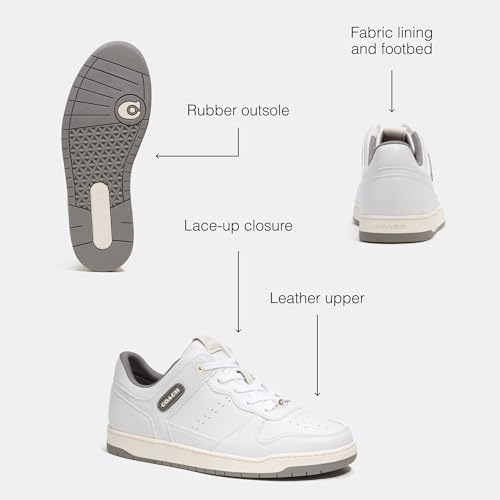 COACH Mens C201 Leather Sneaker3