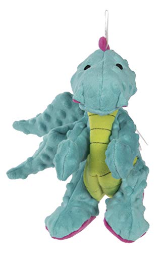goDog Bubble Plush Dragons Squeaky Dog Toy, Chew Guard Technology ...