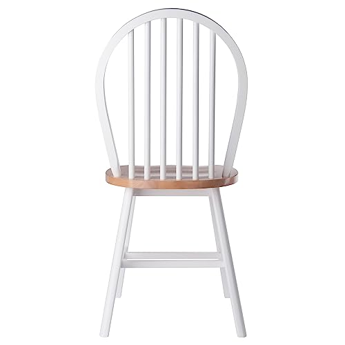 Winsome Windsor 2-Pc Chair Set - Natural and White by Winsome - Image 5