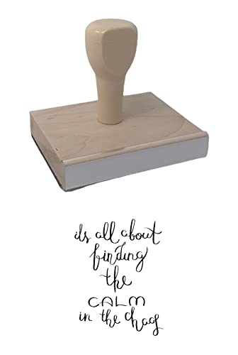 Infusion Calm in Chaos Rubber Stamp 3x2