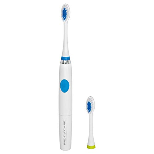 ProfiCare Brosse à Dents àlectrique avec Accessoires Bleue/Blanche Fonctionne avec des Piles