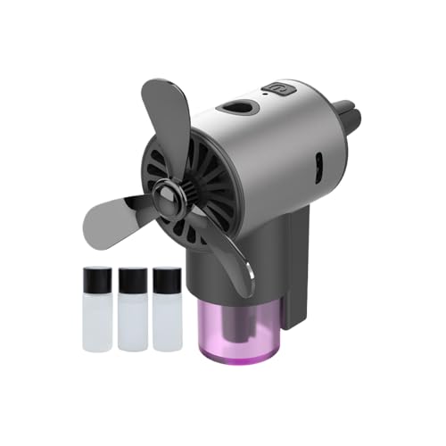 Ambientador para coche de larga duración | diseño de avión multifuncional eliminador de olores para boquillas de ventilación - Aromatización duradera con tres niveles de pulverización para automóviles