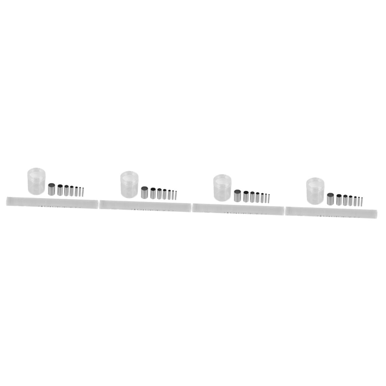 DOITOOL 4 Juegos conjunto de herramientas de cerámica moldeador guarnición trabajar herramienta de escultura modelado de herramientas de escultura de arcilla Acero inoxidable Plata