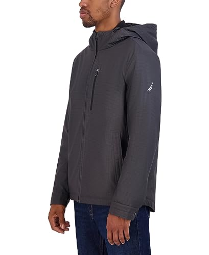 Image of Nautica Men's Transitional Sherpa Lined Hooded Jacket