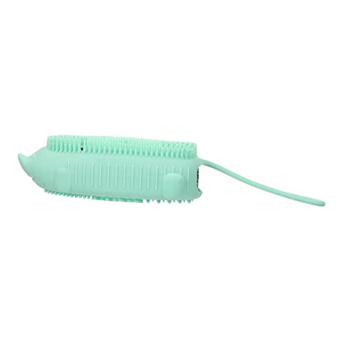 Healeved Brosse de Bain Silicone Double Face Brosse de Massage et Exfoliation Corporelle sans Danger Légère et Facile à Nettoyer