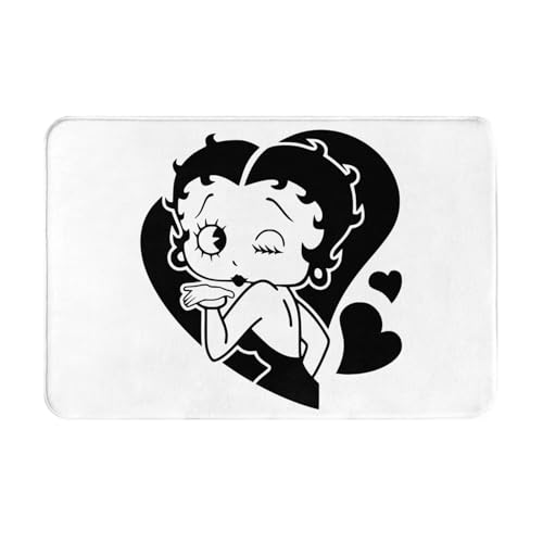 玄関マット ベティちゃん ベティブープ トイレマット バスマット 吸水速乾 滑り止め 抗菌 防臭 丸洗い可能 おしゃれ ふわふわ 柔らかい 40×60cm