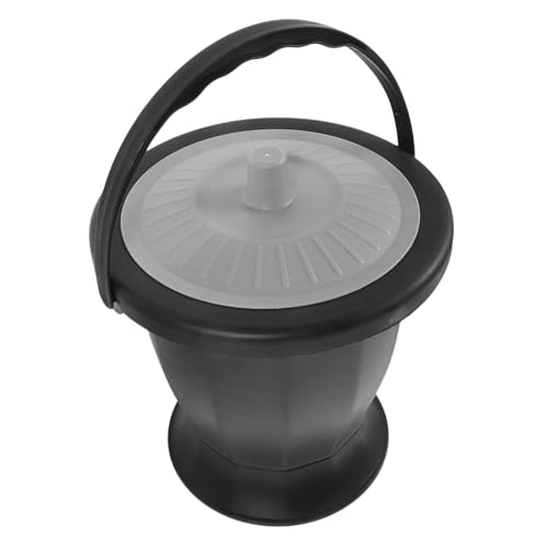 UPKOCH ポータブル尿器 ベッドサイド用製小便器 高齢者用大人向け尿ポット 盖付きで臭い防止 持ち運び便利な夜間用便器 家や旅行に適した尿バケツ