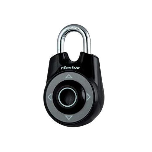 Lucchetto A Combinazione Master Lock 1534DBLK | 4 Quadranti, Corpo Cromato 64mm, Grillo In Acciaio Temprato, Oltre 25 Milioni Di Codici