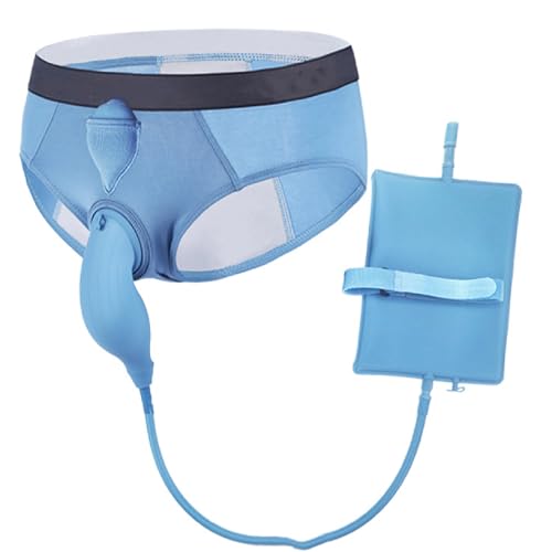 Dispositivo de micción portátil para hombres, bolsa de silicona reutilizable para uso de pie, ideal para demencia e incontinencia, capacidad de 1000 ml