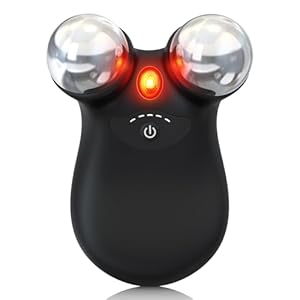 Microcurrent Facial Device,Latest Red Light Technology,Enhances The Ability to Lift The Face and Tighten The Skin,Facial Wrinkle Equipment,Smart Photon Micro-Current Device,Model:EP-300. (Black)