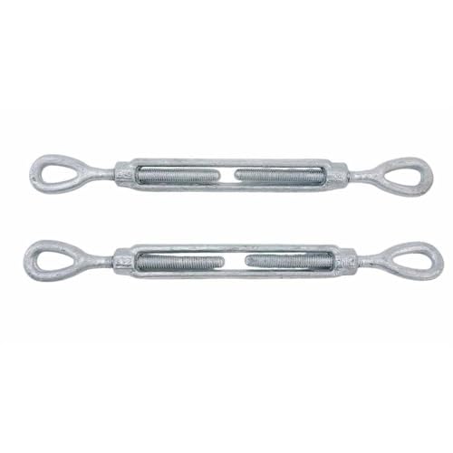 2 Piezas Tensor Marino 5/16" x 4-1/2" Ojo-Ojo Acero Inoxidable T316 Galvanizado Forjado en Caliente Capacidad 800 Lbs miniatura 2