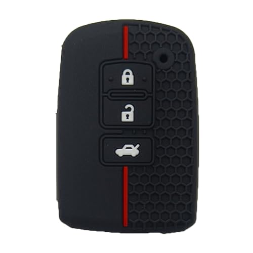 Coque en silicone antichoc pour clé Toyota Land Cruiser Harrier à 3 boutons