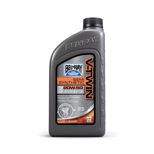 Bel-Ray V-Twin Semi-Synthetic 4T Engine Oil | SAE 20W-50 | 1 Liter | SKU: 96910-BT1