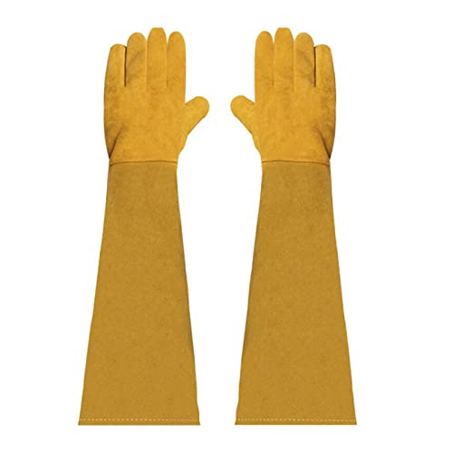 Guantes resistentes al calor y fuego en cuero duradero para horno y soldadura