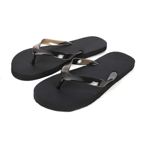 Kschenimy Men Flip Flops Beach Rubber Shower Basic Thong Sandals