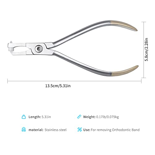 Annwah Orthodontic Band Remover Pliers - Orthodontic Band Cement Remover Forceps Molar Band Removal Pliers Easy To Use And Portable #TOP4