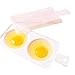 Leyeet Kuchenka mikrofalowa gadżety do gotowania mikrofalówka piekarnik jajko parowar podwójne jajko gotowanie gadżety kuchenka mikrofalowa gotowanie gadżety podwójne jajko gotowanie