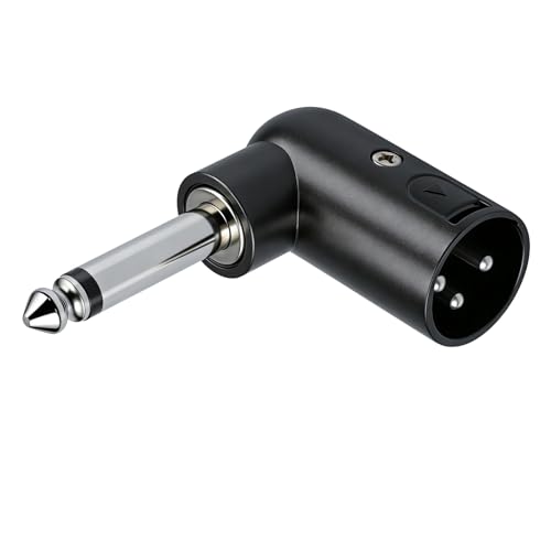 JSGHGDF Adaptador de metal resistente de 1/4 pulgadas a XLR macho para sonido en vivo y uso profesional de dispositivos de música