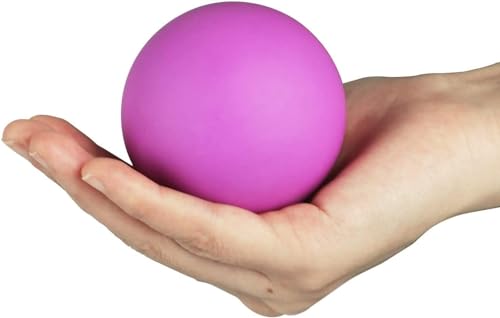 Image of WOVTE 2 Pack Massage Lacrosse Balls for Sore Muscles, Shoulders, Neck, Back, Foot, Body, Deep Tissue, Myofascial Release, Trigger Point Therapy, Muscle Knots and Yoga Therapy (Blue Purple)