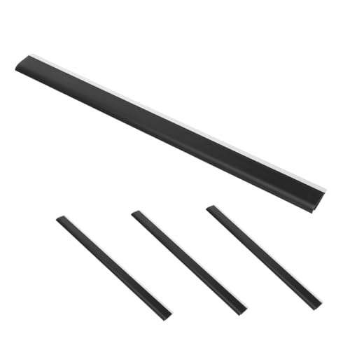 TOGEVAL 4個 ちりりゴムストリップ交換 耐久性強化 簸箕用柔軟なリップエッジ 取り扱いやすいカット可能設計 掃除用ダストパン補修アクセサ