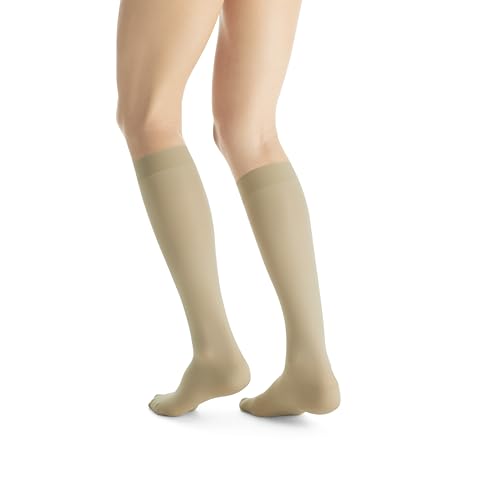 Image of BSN Medical 121503 JOBST Compression Stocking, Knee High, 20-30 mmHG, Closed Toe, X-Large, Natural