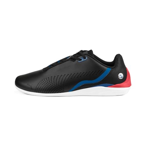 PUMA Unisex Adults' Fashion Shoes BMW MMS DRIFT CAT DECIMA Trainers & Sneakers, PUMA BLACK-POP RED-PUMA WHITE, 43
