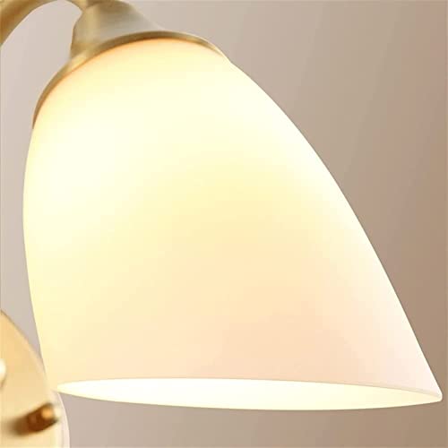 Aplique de pared dorado con tulipa de vidrio E27 estilo moderno 5