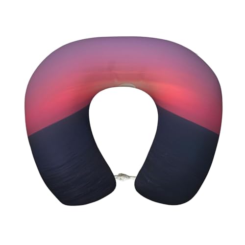 Almohada de Viaje de Espuma Viscoelástica Negra miniatura 1