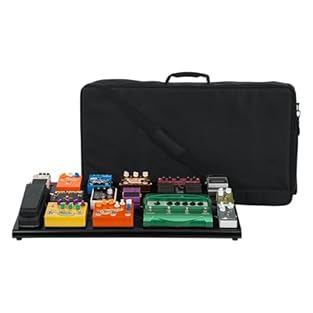 Extra Large Lightweight Aluminum Pedal Board with 32" x 17" Pedal Surface in Stealth Black Finish Two (2) Universal Mounting Brackets Provided for Mounting Most Common Power Supplies Beneath the Board Large Rear Access Holes for Power Cable Routing T...