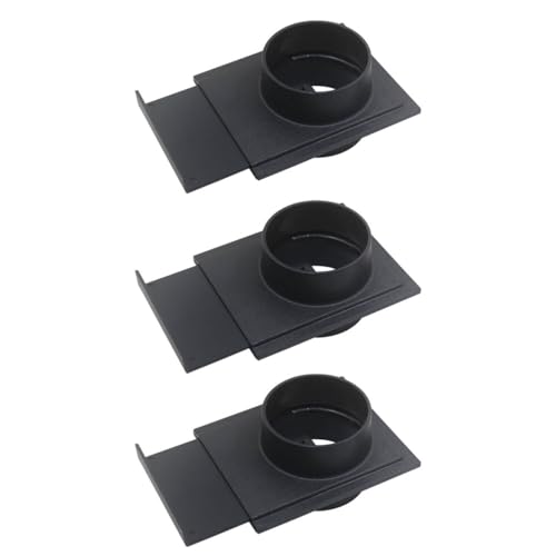 Trappe guillotine obturation tuyau OD100mm pour aspiration menuiserie ABS buse à tirette d'obturation aspirateur à copeaux bois (3pcs)