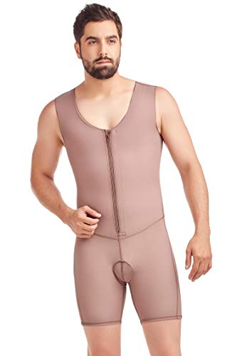 by Fajas D'Prada Men’s Comfort Post-Surgical Firm Compression Bodysuit Shaper